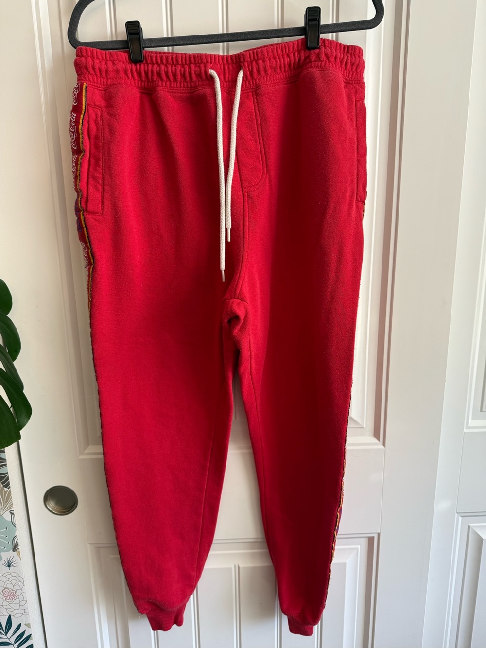 Cotton On x Coca-Cola Red Graphic Track Jogger Pants XL